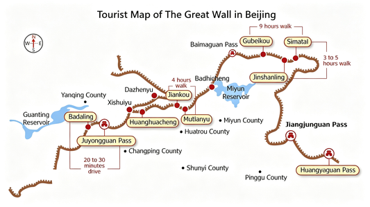 Map of the Great Wall: Which Section Should You Visit?
