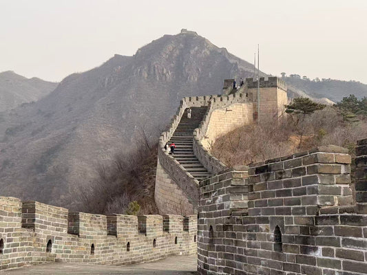 The Great Wall of China winding up a mountain ridge, seen on a private day tour from Beijing